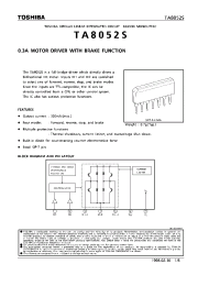 Datasheet TA8052 manufacturer Toshiba